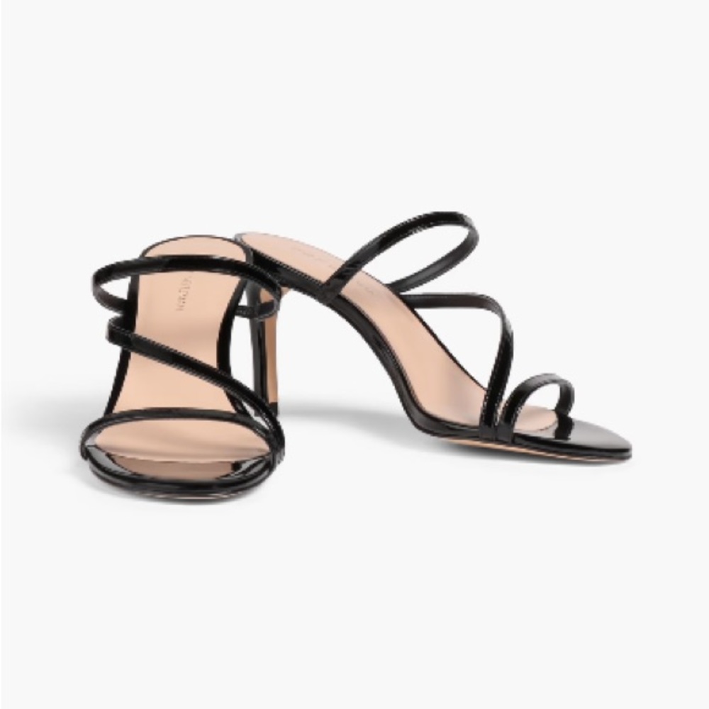 NWT Stuart Weitzman Dancer 80 patent-leather mules